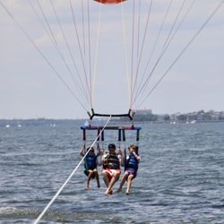 Tidalwave Water sports - Getting ready to be dipped.