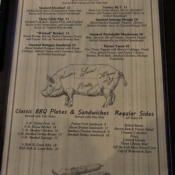 Porter Brew & Que Brewery - Menu - Barbeque Near Me - Dunwoody, Georgia Porter Brew & Que Brewery - Menu - Barbeque Near Me - Dunwoody, Georgia