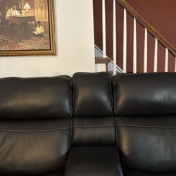 Raymour & Flanigan Furniture and Mattress Store - Love seat & console.