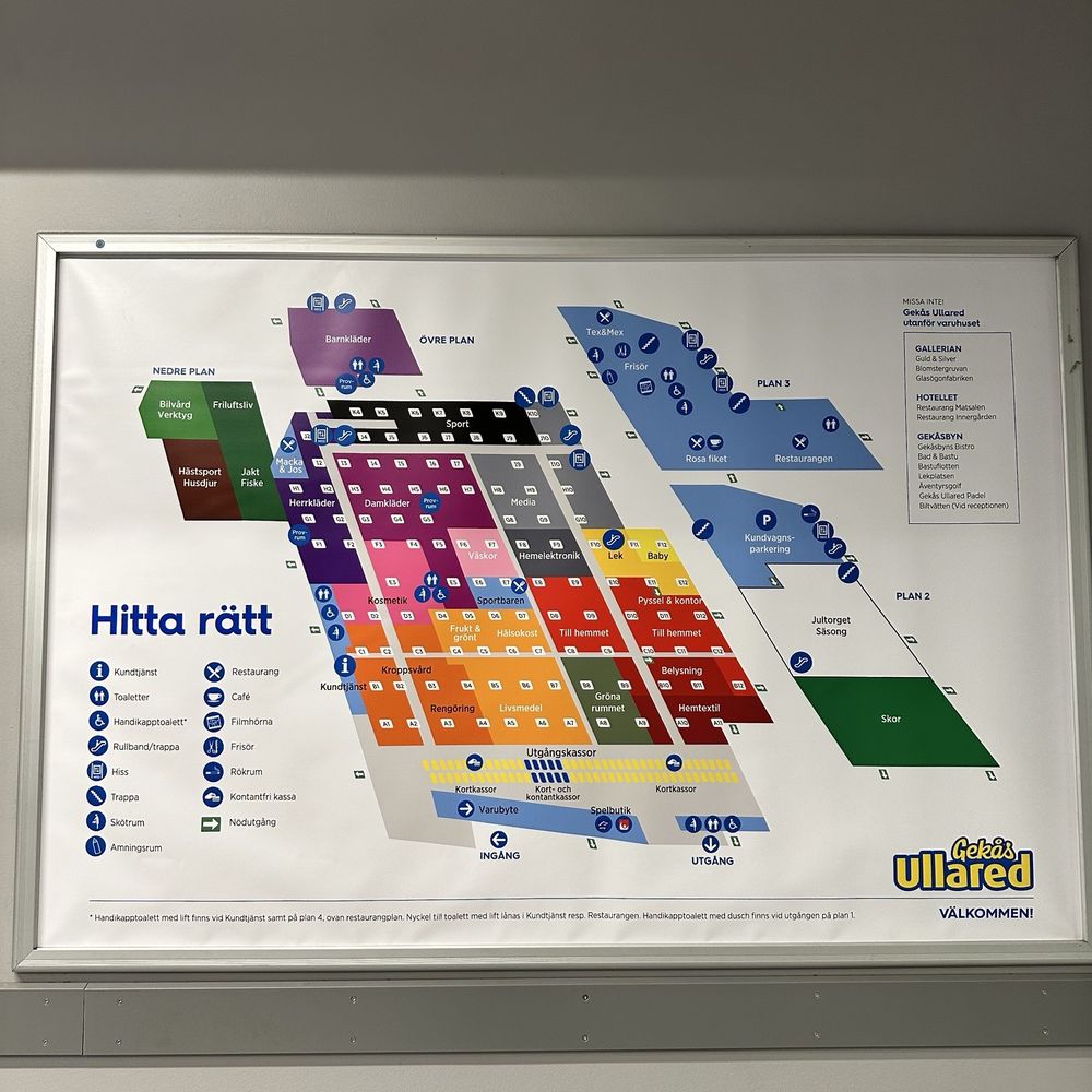 Gekås Ullared - Floor plan - Department Stores Near Me - Ullared, N