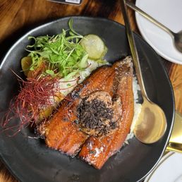 Unagi foie gras donburi