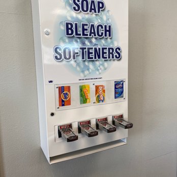 Elk Creek Laundromat - Need laundry soap? Fabric softener? They have it in a vending machine - Laundromat Near Me - Kemmerer, Wyoming