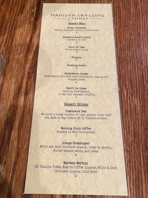Menu photo 4 Madison Crossing Lounge West Yellowstone, MT Menu photo 4 Madison Crossing Lounge West Yellowstone, MT