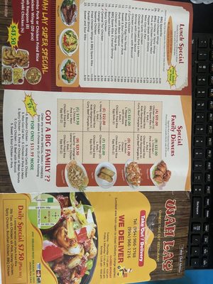 Menu photo 2 Wah Lay Chinese Take-Out Restaurant Miramar, FL Menu photo 2 Wah Lay Chinese Take-Out Restaurant Miramar, FL