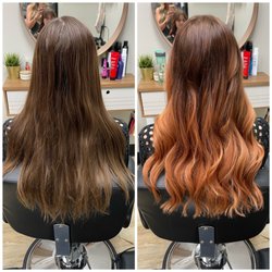Jamie Galati - Before/After - Copper Balayage done by Jamie Galati 702-266-6996