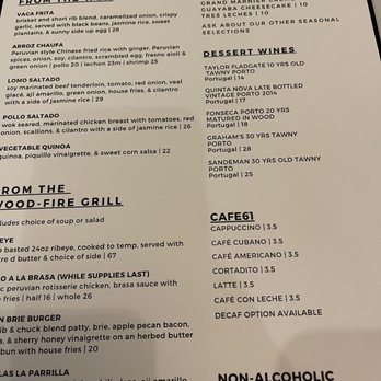Nineteen 61 - Custom menu - Latin American Near Me - Lakeland, Florida Nineteen 61 - Custom menu - Latin American Near Me - Lakeland, Florida