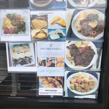 Jerk Shack 2 - menus on a window - Caribbean Near Me - Jesup, Georgia
