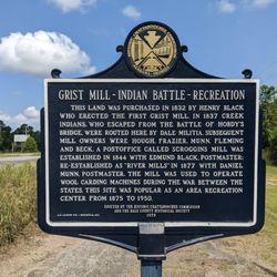 Veterans Memorial Bridge - Veterans Memorial Bridge Historical Marker, Brundidge