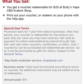 Bully's Vape CBD Kratom Shop - Vape Shops Near Me - Denton, Texas
