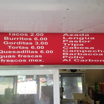 Tacos el Paisa - A more professional menu came out on my Saturday visit. - Food Trucks Near Me - Memphis, Tennessee Tacos el Paisa - A more professional menu came out on my Saturday visit. - Food Trucks Near Me - Memphis, Tennessee