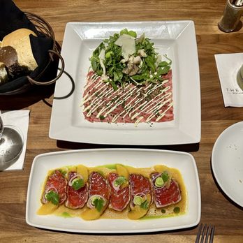 THE RANCH Restaurant - Beef carpaccio and ahi tuna - New American Near Me - Anaheim, California THE RANCH Restaurant - Beef carpaccio and ahi tuna - New American Near Me - Anaheim, California