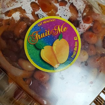 Fruit Me - Medium tostiloco: cucumber,jicama,mango,japanese peanuts,cueritos,tostidos,tamarindo candy bites, I think chamoy, Valentina - Food Stands Near Me - Harbor City, California