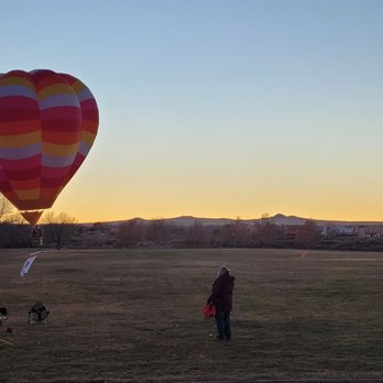 Mariposa Basin Park - Balloon at sunset - Parks Near Me - Albuquerque, New Mexico