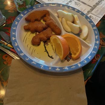 Rainforest Cafe - Dinosaur chicken nuggets- kids meal - American Near Me - Auburn Hills, Michigan Rainforest Cafe - Dinosaur chicken nuggets- kids meal - American Near Me - Auburn Hills, Michigan