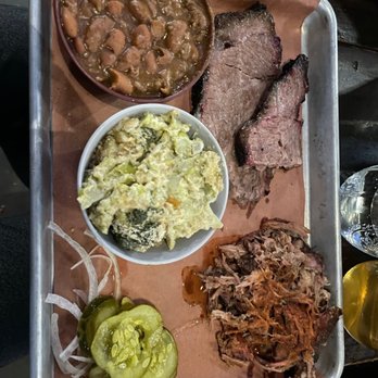 Sweet Cheeks Q - Big Cheeks Tray with Brisket and Pulled Pork - Southern Near Me - Boston, Massachusetts Sweet Cheeks Q - Big Cheeks Tray with Brisket and Pulled Pork - Southern Near Me - Boston, Massachusetts