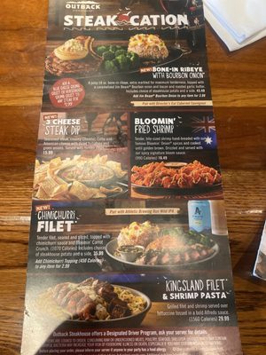 Outback Steakhouse Lincoln Menu With Prices: Ultimate Guide 2025