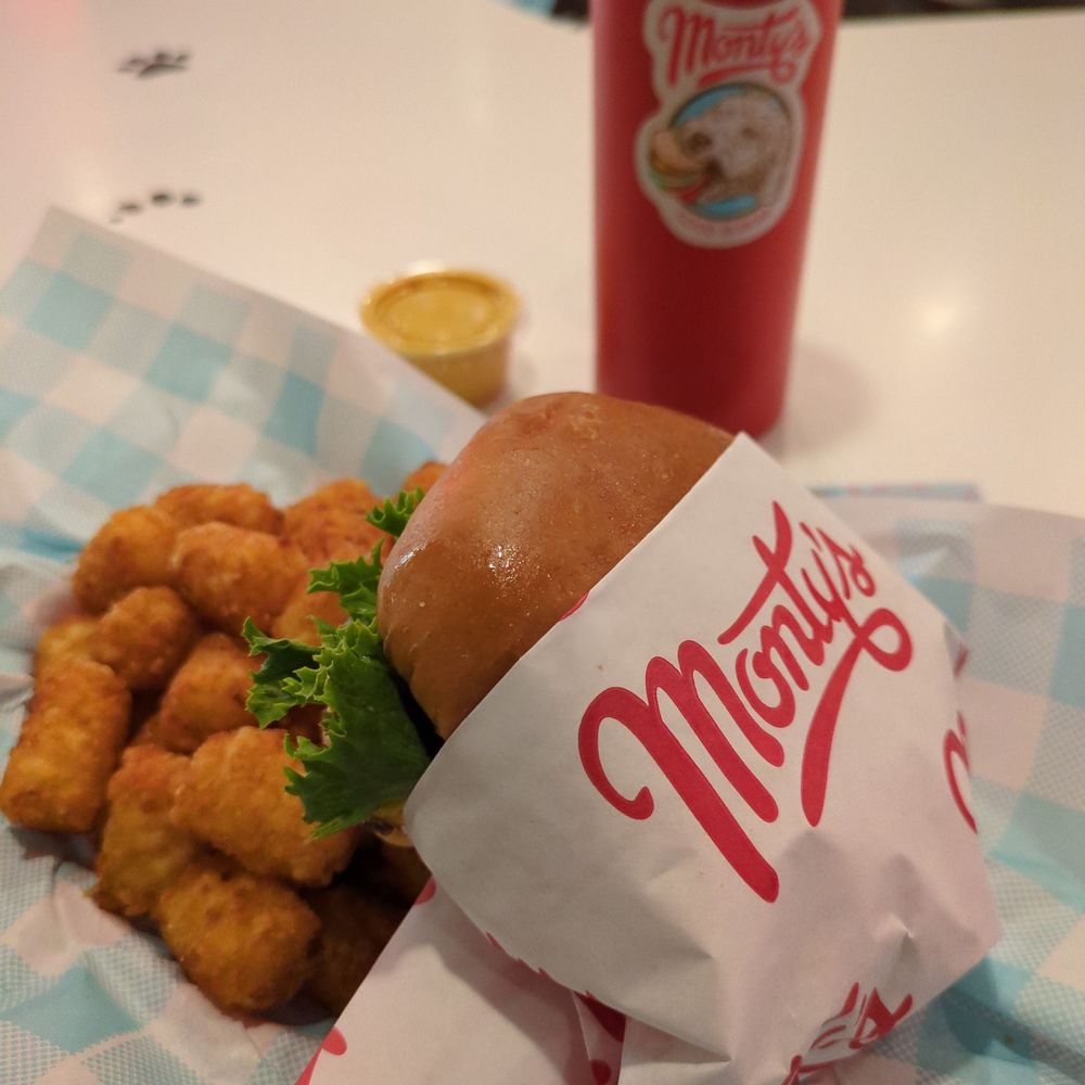 Monty's Good Burger - Single with tots - Burgers Near Me - Riverside, California Monty's Good Burger - Single with tots - Burgers Near Me - Riverside, California