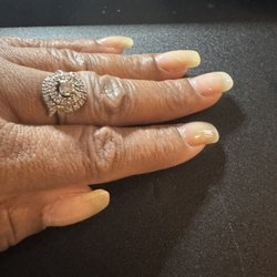 New York Nail - 2 Weeks after October fill.