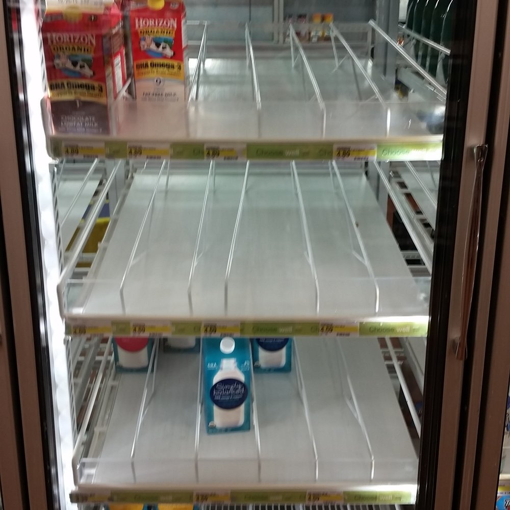 Empty dairy section 1/14/15 Empty dairy section 1/14/15