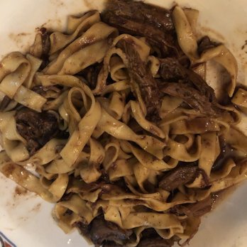 Cacio E Pepe - Wild boar ragu with fettuccine. Mini chocolate chips instead of "shaved dark chocolate". - Italian Near Me - New York, New York Cacio E Pepe - Wild boar ragu with fettuccine. Mini chocolate chips instead of "shaved dark chocolate". - Italian Near Me - New York, New York
