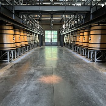 Promontory - Fermentation room - concrete steel and oak (neutral) - Wineries Near Me - Oakville, California