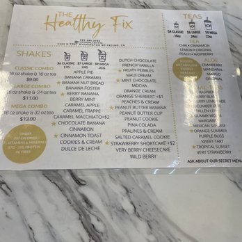 The Healthy Fix - A large menu of different choices you can make! Really great! - Juice Bars & Smoothies Near Me - Fresno, California The Healthy Fix - A large menu of different choices you can make! Really great! - Juice Bars & Smoothies Near Me - Fresno, California