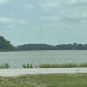 Lake Manawa State Park Beach - Across the lake. - Lakes Near Me - Council Bluffs, Iowa