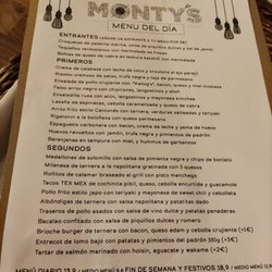 Monty's - Menú del día
