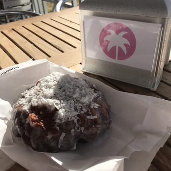 Island Donuts & Bagels - Island Fritter with coconut. - Donuts Near Me - St. Augustine, Florida