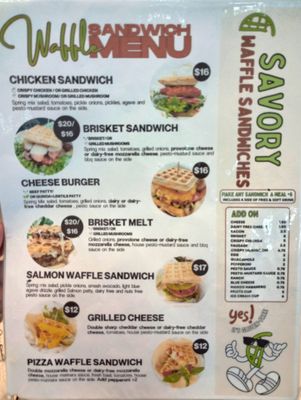 Menu photo 2 Waffle Sandwich Bar Orlando, FL Menu photo 2 Waffle Sandwich Bar Orlando, FL
