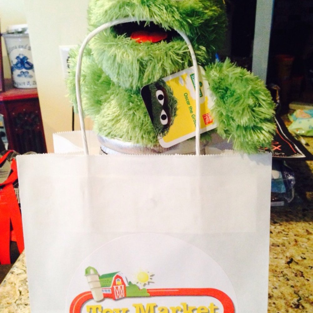 Toy Market - I picked up Oscar the Grouch for my son at Toy Market. Their bags are simple enough to be cute gift bags. - Toy Stores Near Me - Hammonton, New Jersey