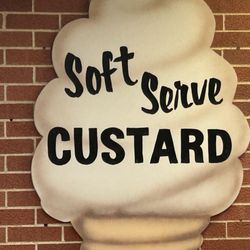 Soft Serve Custard - It cream sign