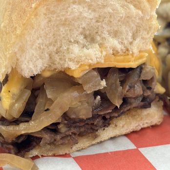 Fat Stu's All-American Burger - Close-up Stupendous Cheesesteak - Burgers Near Me - Harrison, New York Fat Stu's All-American Burger - Close-up Stupendous Cheesesteak - Burgers Near Me - Harrison, New York