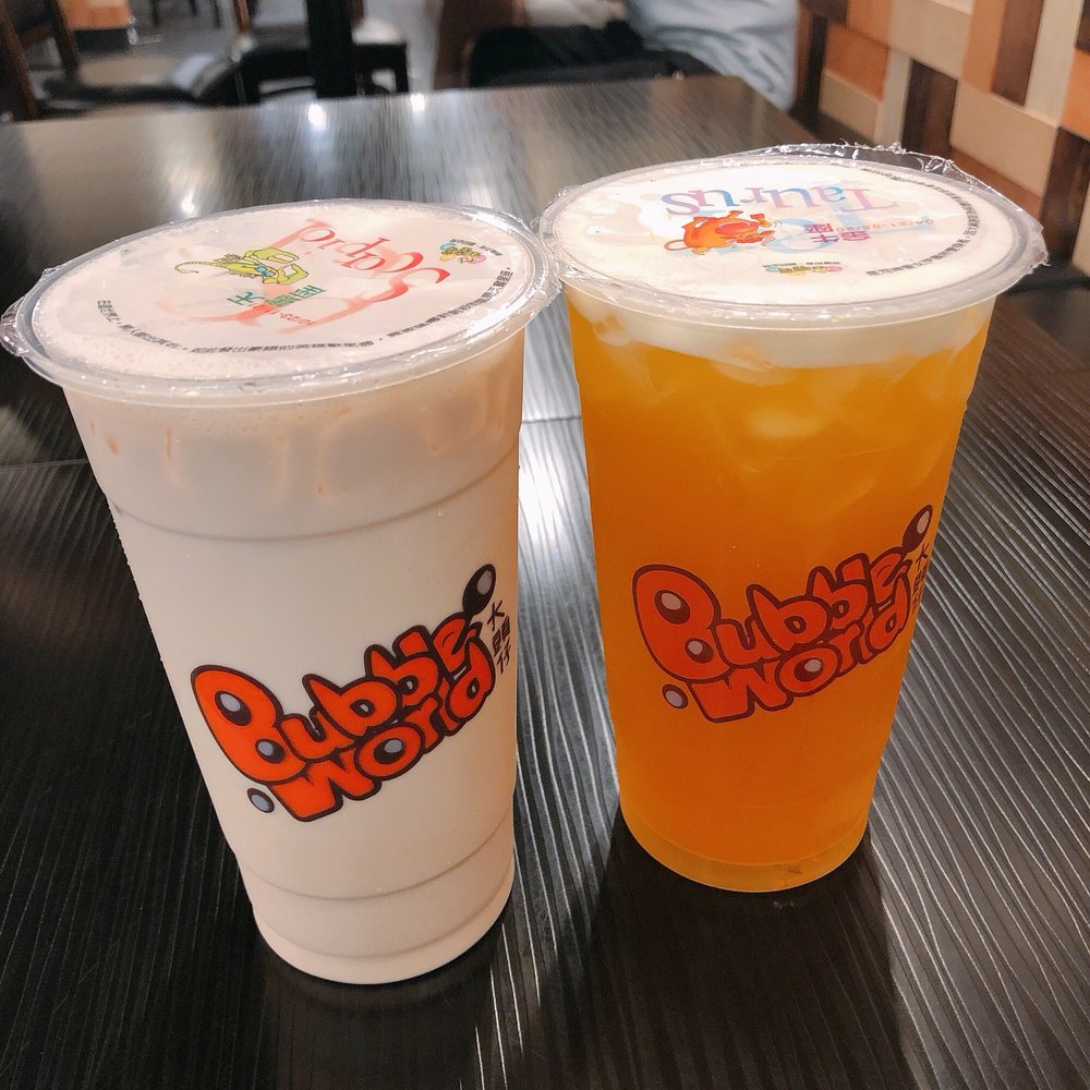 Bubble World - Honey milk tea and peach green tea - Taiwanese Near Me - Vancouver, British Columbia Bubble World - Honey milk tea and peach green tea - Taiwanese Near Me - Vancouver, British Columbia