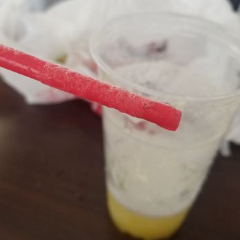 Tortas & Bionicos Nice - Hair in my drink. Disgusting. - Mexican Near Me - Santa Ana, California