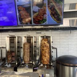 Shawarma Mia - Meats (left to right) Veal Lamb Chicken