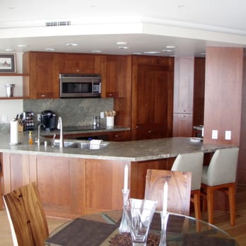 Normandin Woodworks - Stained Cherry wood kitchen cabinets. - Cabinetry Near Me - Santee, California Normandin Woodworks - Stained Cherry wood kitchen cabinets. - Cabinetry Near Me - Santee, California