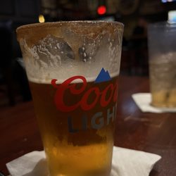 Napper Tandy's Millis - Pumpkinhead beer pint.  Rim is dipped in caramel, sugar, and cinnamon.  SO GOOD!