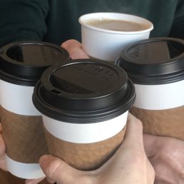 Cheeeers!!! Lattes & drip coffee, unite!