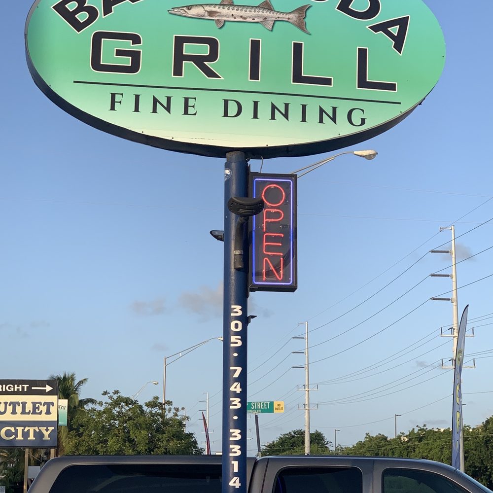Barracuda Grill - Sign of the times. - Seafood Near Me - Marathon, Florida Barracuda Grill - Sign of the times. - Seafood Near Me - Marathon, Florida