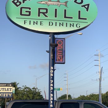 Barracuda Grill - Sign of the times. - Seafood Near Me - Marathon, Florida Barracuda Grill - Sign of the times. - Seafood Near Me - Marathon, Florida