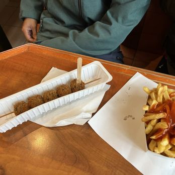 Frituur no 1 - Veggie balls and fries - Food Stands Near Me - Antwerp, VAN Frituur no 1 - Veggie balls and fries - Food Stands Near Me - Antwerp, VAN