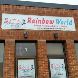 Rainbow World indoor playground - Front door