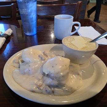 Wooden Spoon - Country Benedict and a side of grits. - Seafood Near Me - Plant City, Florida