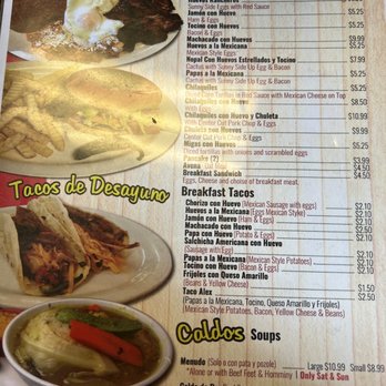 Indio's Taco House - Menu 6/23 - Mexican Near Me - Houston, Texas Indio's Taco House - Menu 6/23 - Mexican Near Me - Houston, Texas