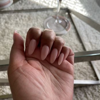 Asian Nails & Spa - Full set, #24 pink acrylic, almond shape, Jimmy - Waxing Near Me - Grosse Pointe Woods, Michigan