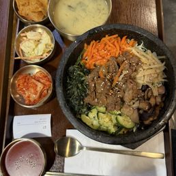Hot Stone Bibimbap Hot Stone Bibimbap