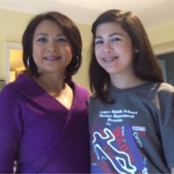 T Salon - My daughter and I after our outing at T Salon.