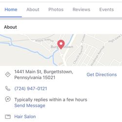 Studio 21 - Grabbed these pictures from their Facebook page so I can share the phone number etc.