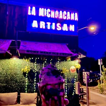 La Michoacana Artisan - a fire hydrant in front of a restaurant - Ice Cream & Frozen Yogurt Near Me - Moab, Utah